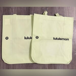 Lululemon Light Green Tote Bags